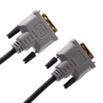 Cablesson DVI to DVI cable - Broadband, DVI-D male to DVI-D male with gold-plated connectors. Single link 19 pin, for TV, monitor and projector, HDTV resolutions up to 1920x1080 - Black, 10m.