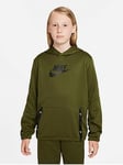 Boys, Nike NSW Unisex Pullover Hoodie Tracksuit Set - Green/Black , Green/Black, Size Xs
