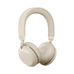 Jabra Evolve2 75, Link380a UC Stereo Beige,Evolve2 75 headset Beige UC, Link 380 BT adapter USB-A UC,1.2m USB-C to USB-A cable, carry pouch, warranty and warning (safety leaflets)