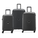 Delsey Paris - Belmont Plus, Black, Set de 3 valises SML, Set of 3 suitcases