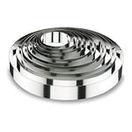 Lacor 68609 Emporte-Pièces Cercle à Tarte Rond 9 x 6 cm Inox 18 / 10
