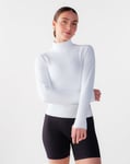 Bumpro Perfect Rib Sweatshirt Turtleneck White - M