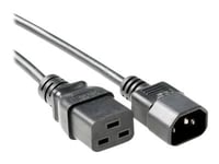 Microconnect - Strömkabel - Iec 60320 C19 Till Iec 60320 C14 - Ac 250 V - 10 A - 50 Cm - Svart