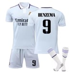 Real Madridin jalkapallopaita lapsille Benzema 9