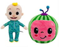Rudxa Cartoon Cocomelon Plush Toys Stuffed Animal Soft Doll Gifts for Kids (Cocomelon + JJ)