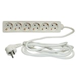 Namron Grenuttag Jordat 6-vägs 5m kabel
