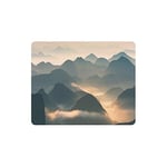 Clouds Layer On Valleys Mountain Landscape Rectangle Non Slip Rubber Comfortable Computer Mouse Pad Gaming Mousepad Mat