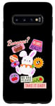Coque pour Galaxy S10 Adorable lapin Take It Easy Cool