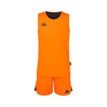 Kappa CAIROSI Maillot et Short réversible Basket-Ball Homme, Orange, FR : Taille Unique (Taille Fabricant : 5Y)