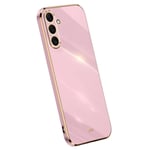 XINLI Samsung Galaxy A16 Skal med guldram - Lila Lila