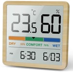 Live House - Hygromètre Thermomètre d'intérieur, thermomètre numérique de bureau avec moniteur de température et d'humidité, thermomètre d'ambiance à