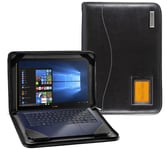 Broonel - Contour Series - Black Heavy Duty Leather Protective Case Compatible with the ASUS 15.6" Full HD Touchscreen Chromebook