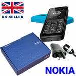 New Nokia 105 SIM Free Unlocked Mobile Phone  BLACK- WITH 1YEAR WARRANTY