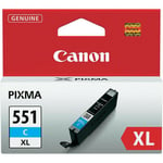 Canon Cli551c Xl Original 6444b001 (695 Pages) Cyan Ink Cartridge