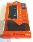 ROXFIT PREMIUM BOOK CASE SONY XPERIA Z1 COMPACT SMART PHONE CARBON FIBRE EFFECT