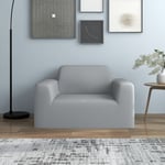 vidaXL elastisk sofabetræk polyesterjersey grå