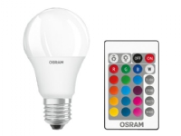 OSRAM STAR+ CLASSIC A - LED-glödlampa - form: A60 - glaserad finish - E27 - 9 W - klass G - RGB/varmt vitt ljus - 2700 K