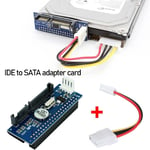 3.5 HDD IDE/PATA to SATA Converter Card Adapter for IDE 40-pin HardDrive Disk