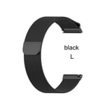 Magnetic Loop Band Stainless Steel Strap Watch Bands Black L