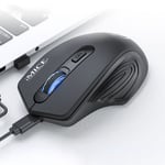 iMICE G-1800 Rechargeable  4 Buttons 1600 DPI 2.4GHz Silent Wireless Mouse for Computer PC Laptop(Black)