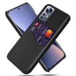 Bofink Xiaomi 12 / Xiaomi 12X skal med korthållare - Svart Svart