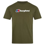 Berghaus Men's Organic Big Classic Logo Long Sleeve T-Shirt, Ivy Green, 2XL