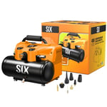 Silex Compresseur d’air portatif 6L sur batterie 40V SLX® - 8 bar max +2 batteries lithium 5 ah