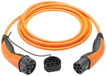 Ladekabel Type 2 til Elbil, 22 kW, 7m - Orange