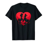 Disney Donald and Daisy Duck Valentine's Day Heart T-Shirt