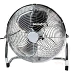 Metal Floor Fan 12" High Velocity 3 Speed Control Air Cooling Gym Home Workshop