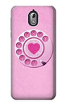Pink Retro Rotary Phone Case Cover For Nokia 3.1