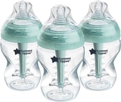 Tommee Tippee Advanced Anti-Colic Baby Bottles, 260ml - Set of 3
