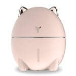 CJJ-DZ Air Purifier Cleaner,200ml Mini Humidifier Usb Portable Essential Aroma Oil Diffuser Cute Colorful Night Light Mist Fogger For Home Car Office,humidifiers for bedroom (Color : Pink)