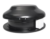 Östberg TKC 300 B Takfläkt svart, cirkulär anslutning 350 mm, Luftflöde: 94 l/s