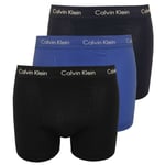 Calvin Klein 3-pack Classic-fit Men's Boxer Trunks, Navy/black/blue