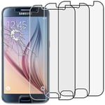 ebestStar - compatible with Samsung Galaxy S6 Screen Protector SM-G920F, G920 Premium Tempered Glass, x3 Pack anti-Shatter Shatterproof, 9H 3D Bubble Free [Phone: 143.4 x 70.5 x 6.8mm, 5.1'']