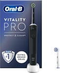 Oral-B Vitality Pro Electric Toothbrushes 1 Handle, 2 Toothbrush Heads,-Black