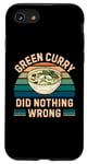 Coque pour iPhone SE (2020) / 7 / 8 Curry vert rétro n'a rien mal - Nourriture au curry vert vintage
