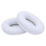 MMOBIEL Ear Pads Cushions Compatible with Beats by Dr. Dre Solo HD 1 Headphones with Memory Foam Protein Leather (White)