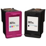 HP Pack N°301XL Cartouches Compatibles - Noir/Cyan/Magenta/Jaune