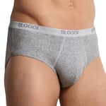 Sloggi Kalsonger 2P For Men Basic Midis Grå bomull XX-Large Herr