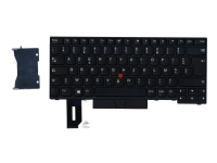 Lite-On - Erstatningstastatur for bærbar PC - med Trackpoint, UltraNav - AZERTY - Fransk - svart - for ThinkPad E480 E490 L380 L390 L480 T480s T490