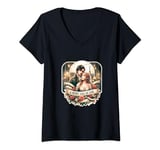 Womens A Heart Full Of Love French Revolution Les Mis V-Neck T-Shirt