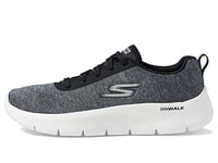 Skechers Women's Go Walk Flex-Dazzling Smile Sneaker, Black, 3 UK