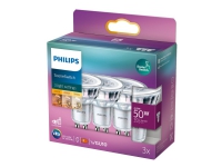 Philips SceneSwitch - LED-spotlight - GU10 - 1.5/3.5/4.8 W (motsvarande 50 W) - klass F - varmvitt/flammljus - 2200/2500/2700 K (paket om 3)