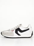 Levi's Stryder Red Tab Suede Trainers - White/black, White/Black, Size 7.5, Men