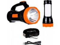 150Lm Laddningsbar Led-Ficklampa Med Extra 680Lm Sidoljus Och Solpanel Lb0170
