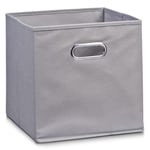 Zeller Present 14130 Boîte de Rangement en Tissu Gris 28 x 28 x 28 cm