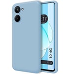 Tumundosmartphone Silicone Liquid Ultra Soft Case for Realme 10 4G Blue