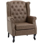 Armchair Chesterfield-style High Back Chair Tufted Accent Chair